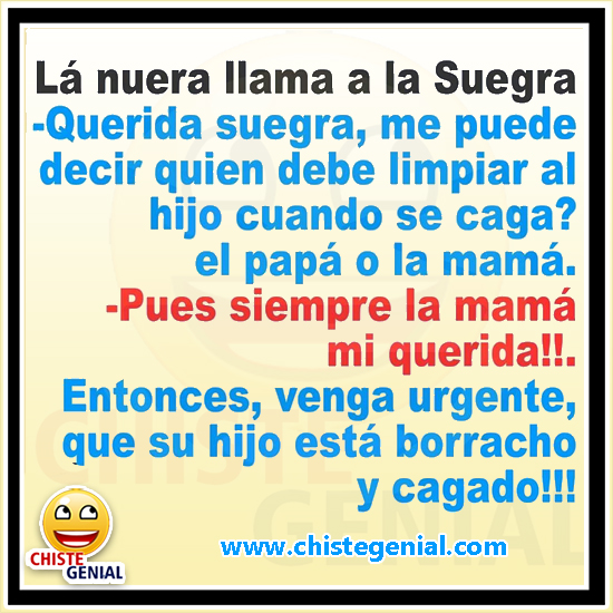 Chistes de suegras - La nuera llama a la suegra. Chistes de suegras - La nuera llama a la suegra.
