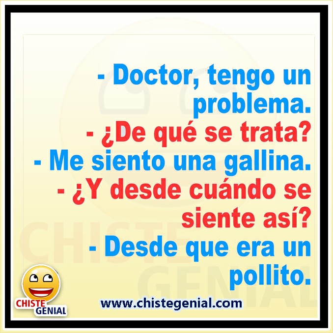 Chistes cortos buenos y divertidos - Me siento una gallina.