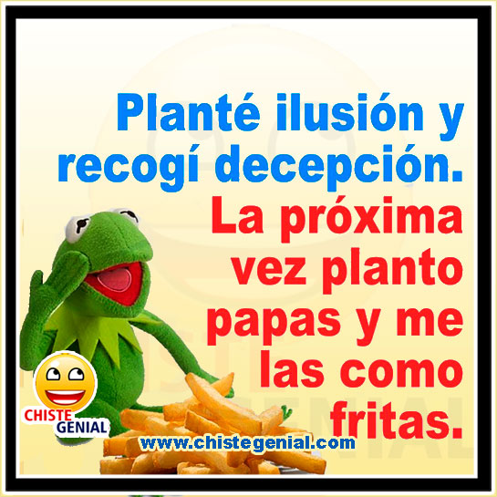Chistes cortos buenos - Planté ilusión y recogí decepción. Chistes cortos buenos - Planté ilusión y recogí decepción.