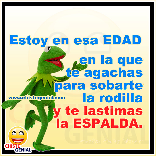 Chistes cortos - Te agachas para sobarte la rodilla y te lastimas la espalda Chistes cortos - Te agachas para sobarte la rodilla y te lastimas la espalda