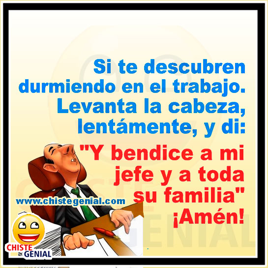 Chistes cortos buenos - Si te descubren durmiendo en el trabajo Chistes cortos buenos - Si te descubren durmiendo en el trabajo