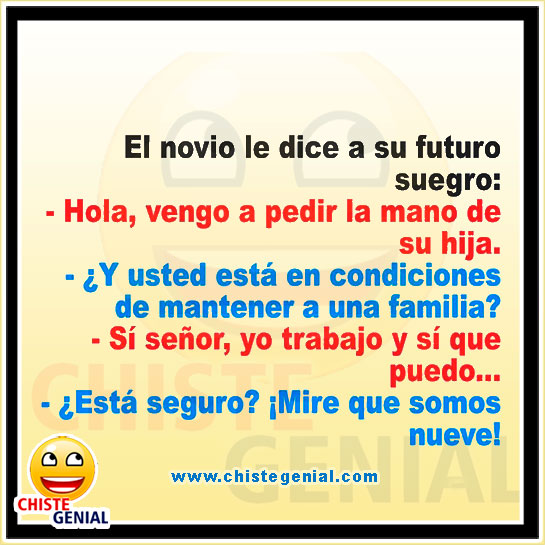 Chistes de parejas - El novio le dice a su futuro suegro
