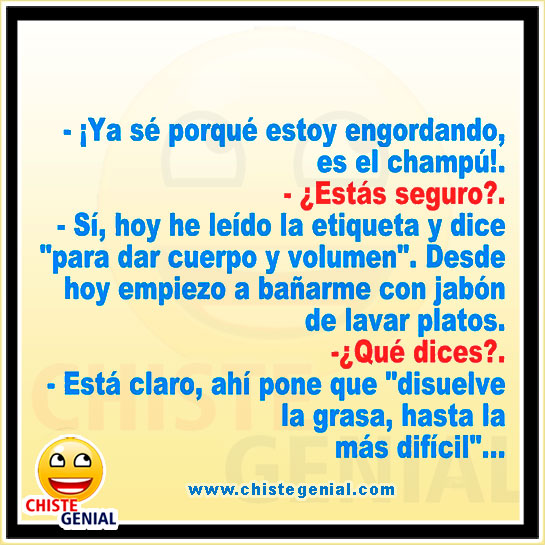 Chistes cortos buenos - Ya sé porque estoy engordando Chistes cortos buenos - Ya sé porque estoy engordando