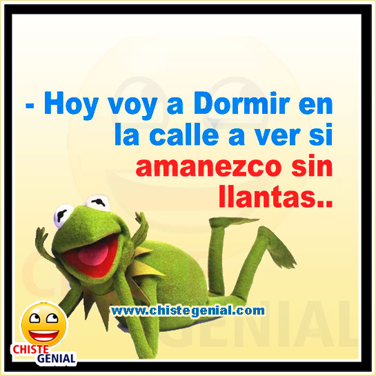 Hoy voy a dormir en la calle a ver si amanezco sin llantas Hoy voy a dormir en la calle a ver si amanezco sin llantas