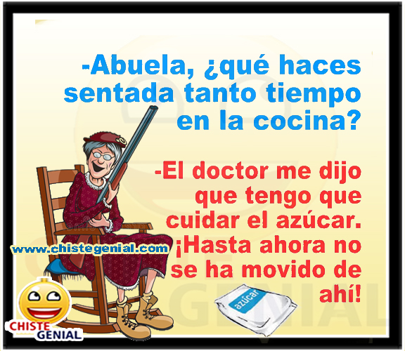 Chistes buenos de ancianos - Tengo que cuidar el azúcar. Chistes buenos de ancianos - Tengo que cuidar el azúcar.