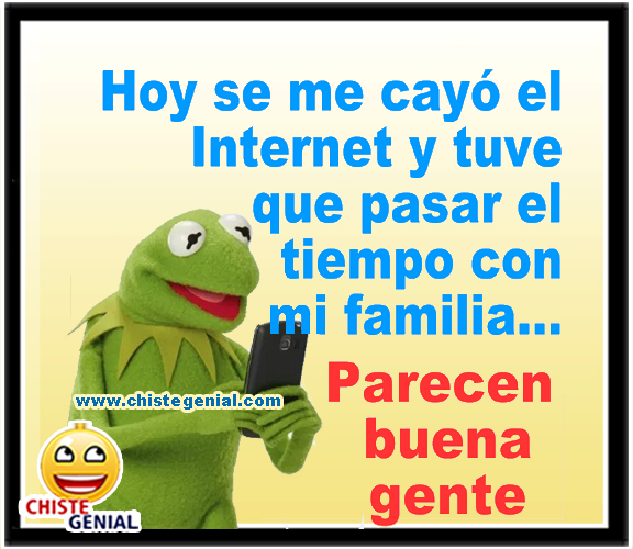 Chistes cortos - Se me cayó el Internet 