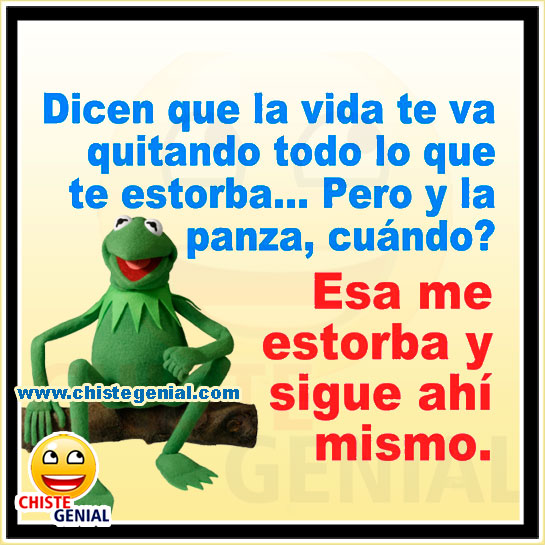 Chistes cortos - La vida te va quitando todo lo que te estorba Chistes cortos - La vida te va quitando todo lo que te estorba
