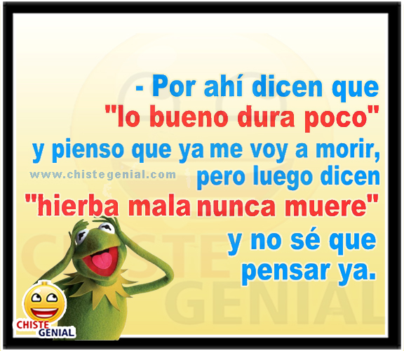 Chistes cortos - Por ahí dicen que lo bueno dura poco