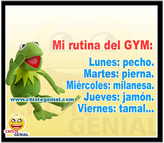 Chistes cortos graciosos y divertidos - Mi rutina del GYM Chistes cortos graciosos y divertidos - Mi rutina del GYM