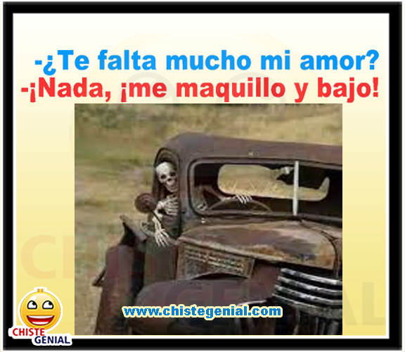 Chistes cortos de parejas - ¿ Te falta mucho mi amor ?.