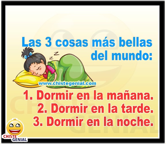 Chistes cortos - Las 3 cosas más bellas del mundo Chistes cortos - Las 3 cosas más bellas del mundo