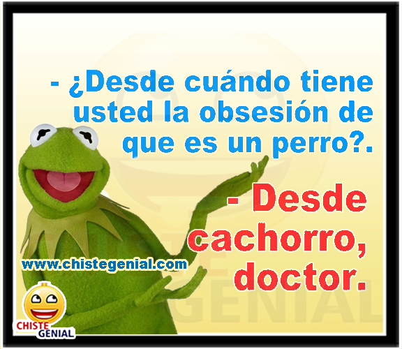 Chistes cortos buenos - obsesión de que es un perro