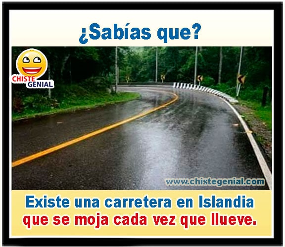 ¿Sabías que? Existe una carretera en Islandia que se moja cada vez que llueve. carretera en Islandia
