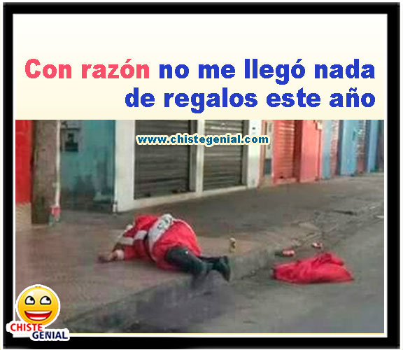 Con razón no me llegó nada de regalos este año