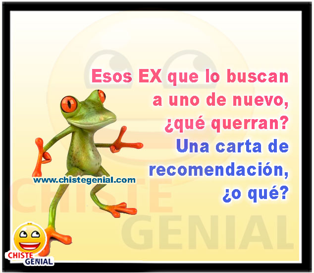 Esos EX que lo buscan a uno de nuevo, ¿qué querrán? - Chistes cortos