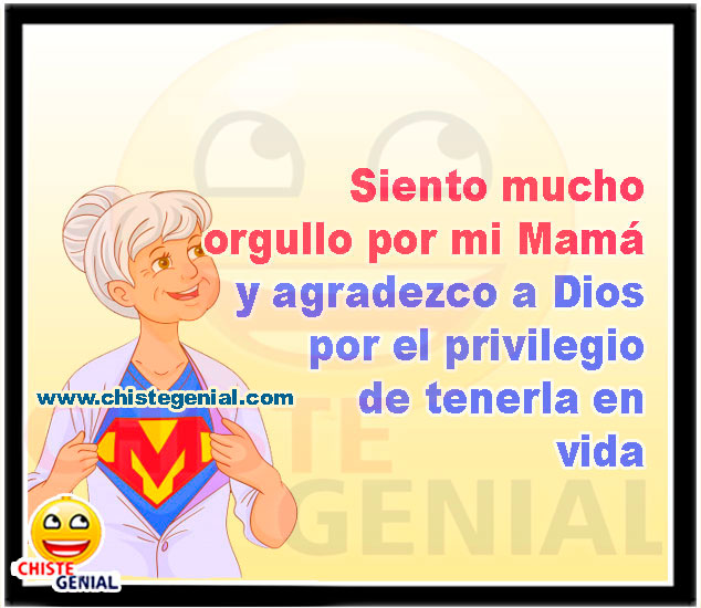 Siento mucho orgullo por mi mamá y agradezco a Dios por el privilegio de tenerla en vida. Siento mucho orgullo por mi mamá y agradezco a Dios por el privilegio de tenerla en vida.