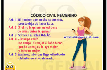 Código civil femenino - Chistes para mujeres