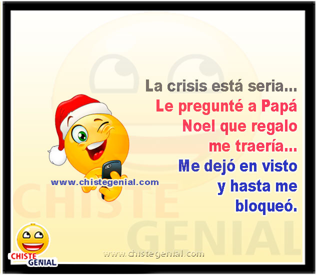 La crisis está seria - Chistes navideños