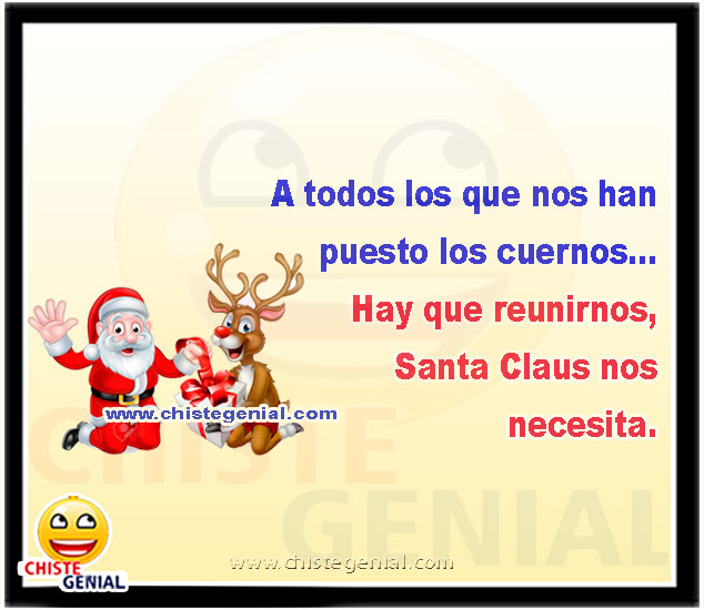 A todos los que nos han puesto los cuernos - Chistes navideños