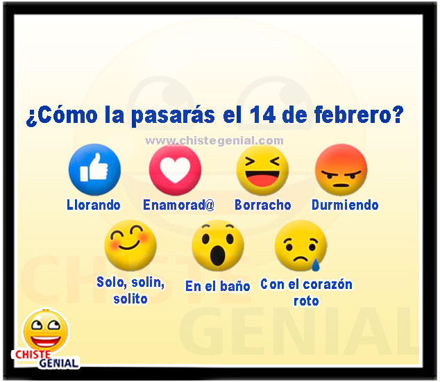 ¿Cómo la pasarás el 14 de febrero? - Chistes para san valentin