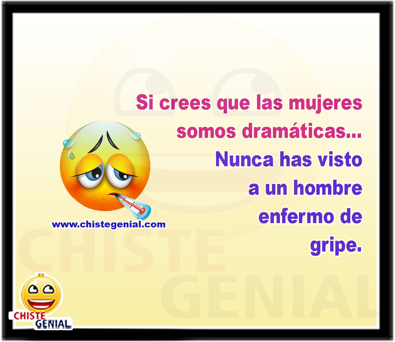 Si crees que las mujeres somos dramáticas... Nunca has visto a un hombre enfermo de gripe.